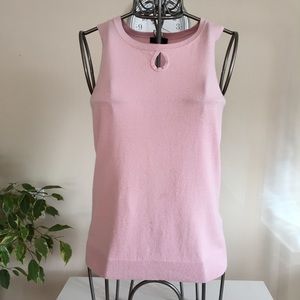 Chic by Jacob pink knitted tank top